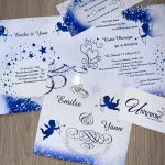 N°38 – Une union céleste : Faire-part angélique avec plumes de Cupidon et d’angelots
