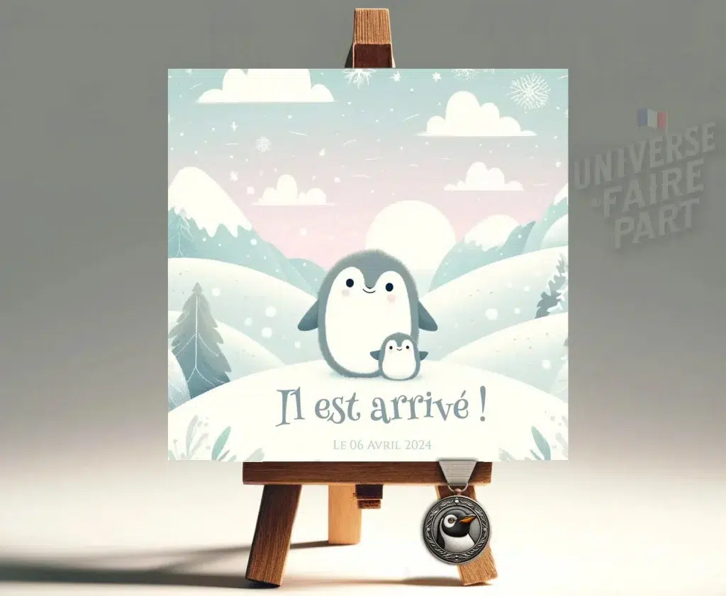 Notre Faire-Part "Petit Pingouin Trop Mignon" !