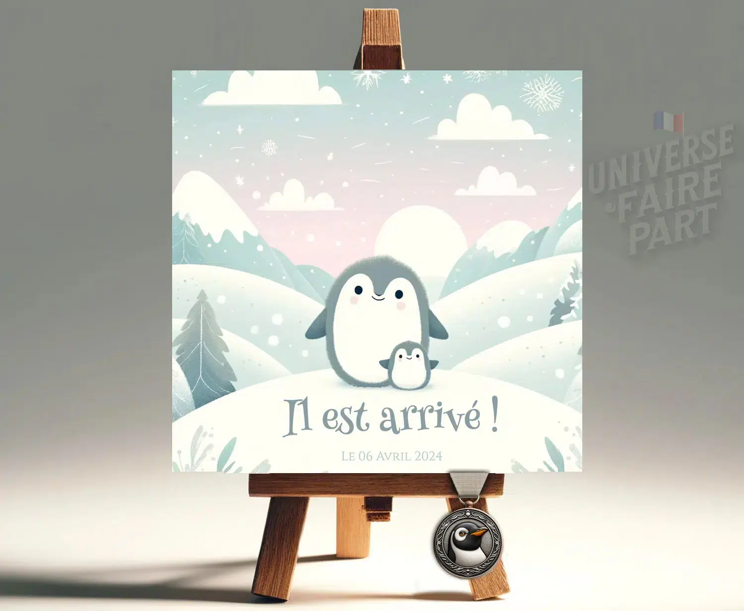 Notre Faire-Part "Petit Pingouin Trop Mignon" !