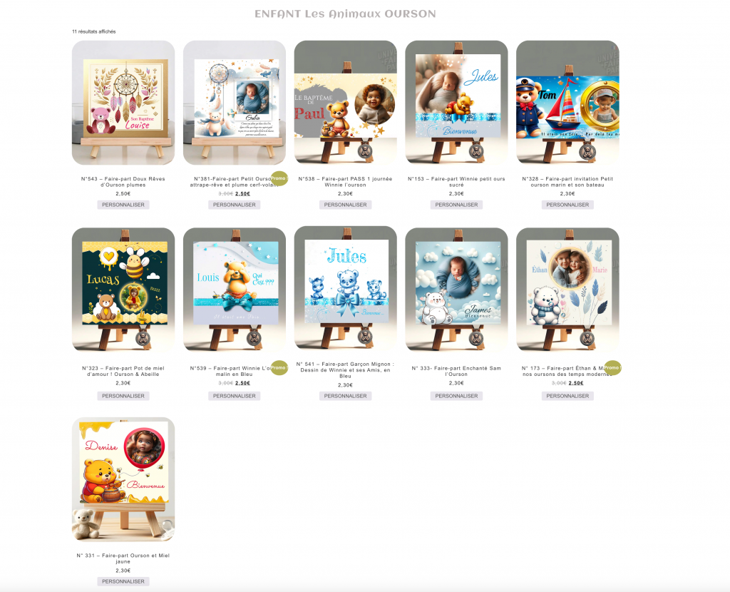 Découvrez Notre Collection de Faire-Part Ourson : Douceur et Mignonnerie pour Vos Événements Spéciaux