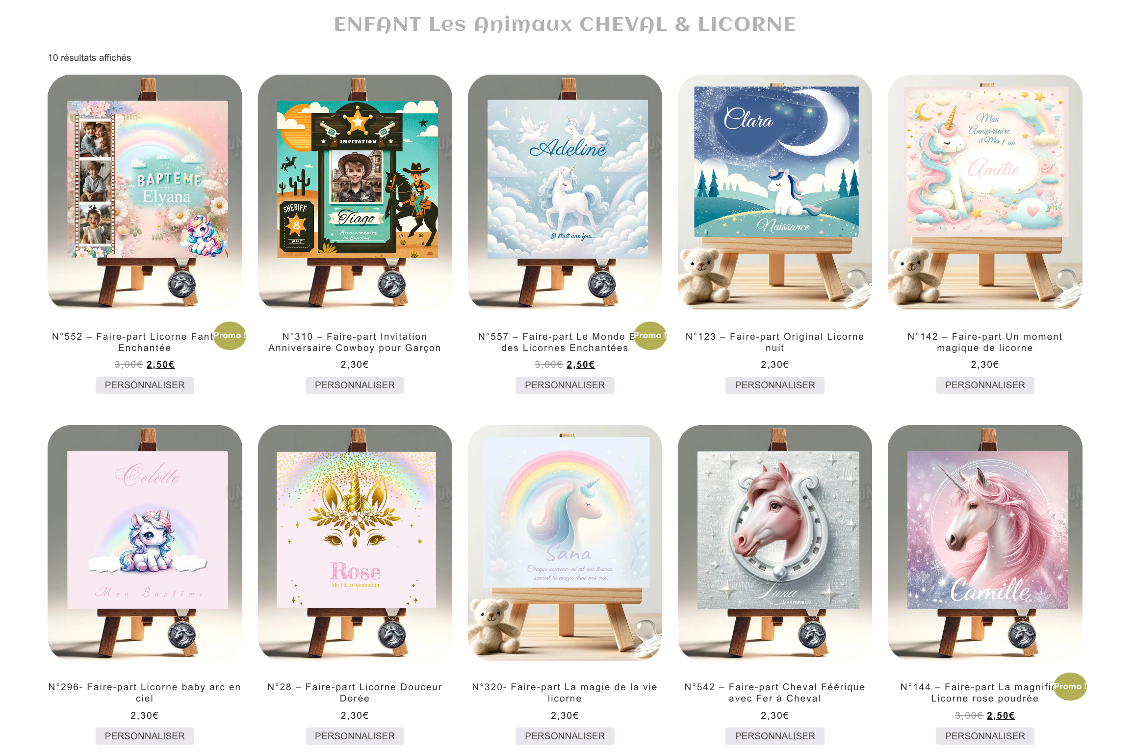 Découvrez Notre Collection de Faire-Part Licorne et Cheval : Magie et Fantaisie pour Toutes Vos Annonces